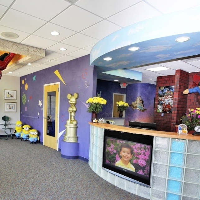 Welcoming dental office reception desk