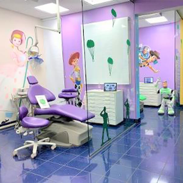 Kid friendly dental treatment rooms