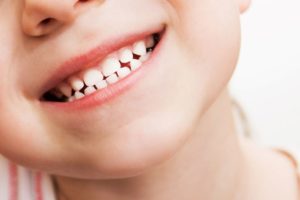 Close-up of child’s happy smile